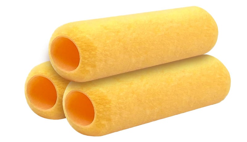 Greatandrew Great Andrew 3 PCS Paint Roller Covers 9 Inch, 3/8"" Nap Paint Roller Kit Dense Fibers for Painting Textured Semi Smooth Surfaces Walls, Ceilings, for 9"" Paint Roller Frame - Image 1
